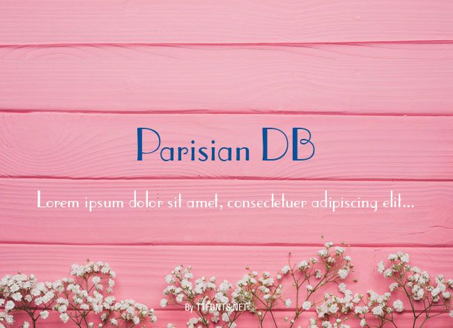 Parisian DB example